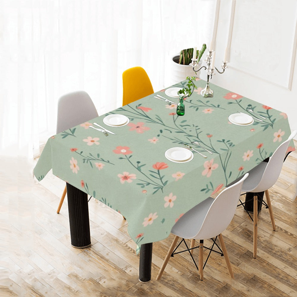9 Cotton Linen Tablecloth 90"x60"
