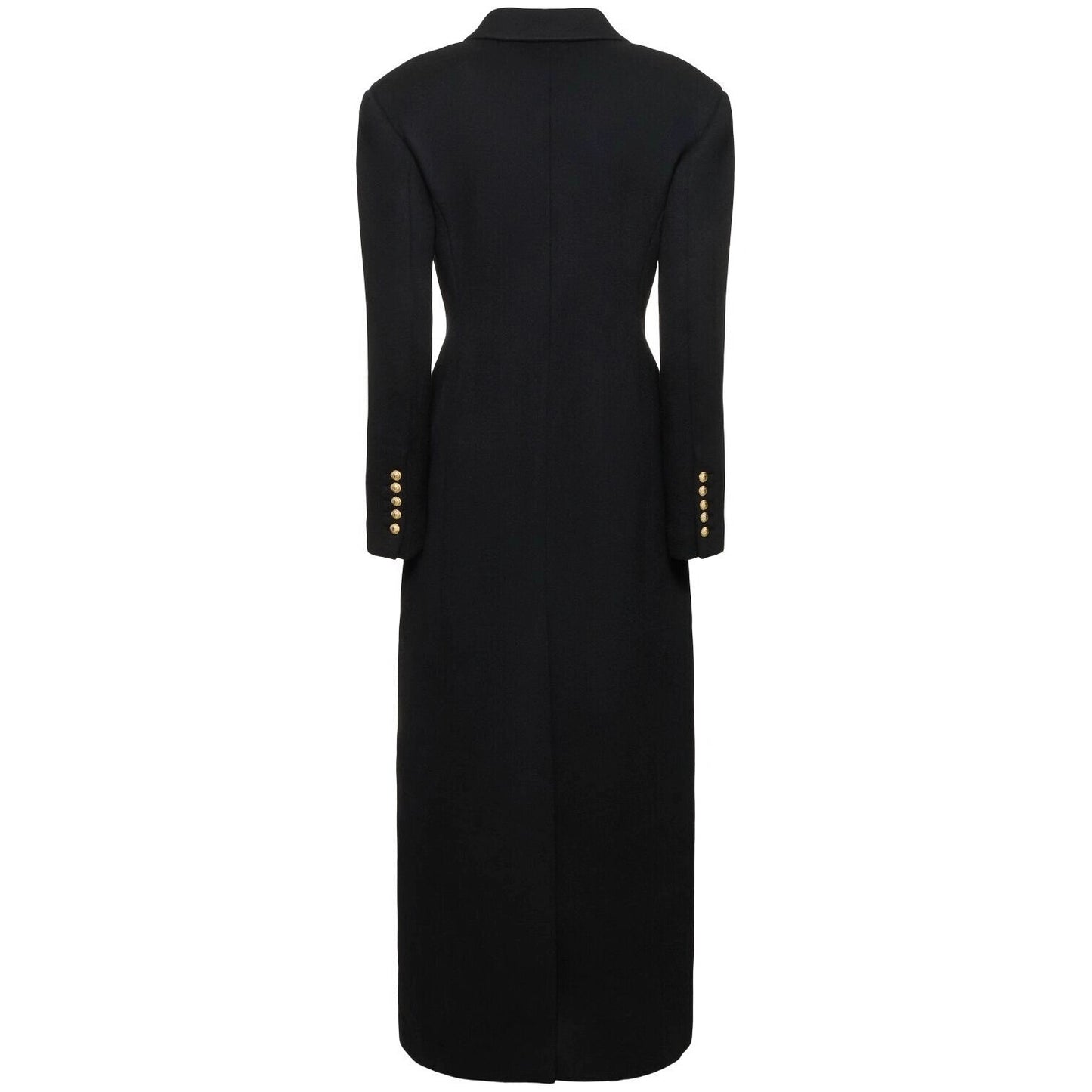 Cappotto lungo elegante e funzionale, aderente, con due bottoni