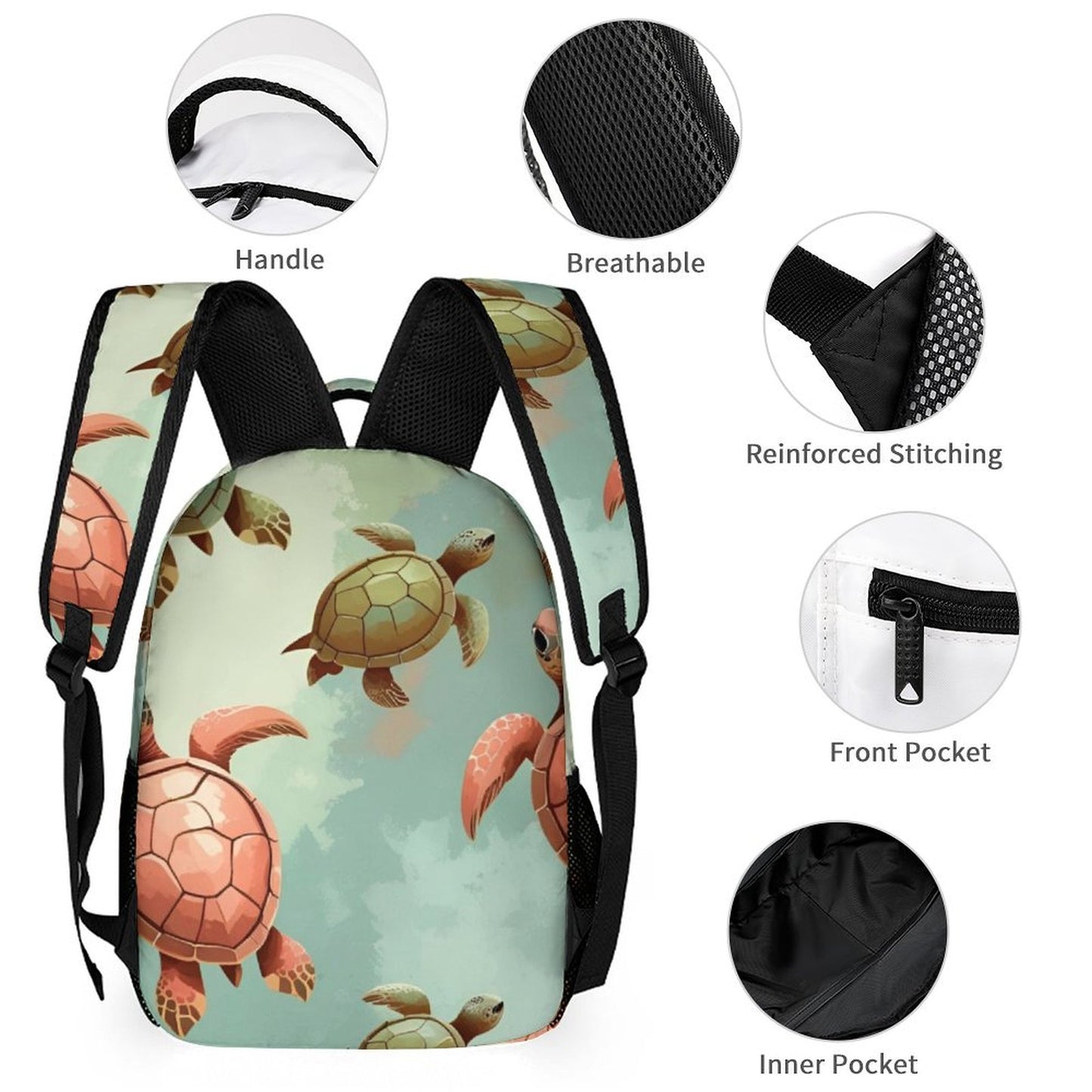 Design All Over Print 3-in-1 Backpack Combo Set