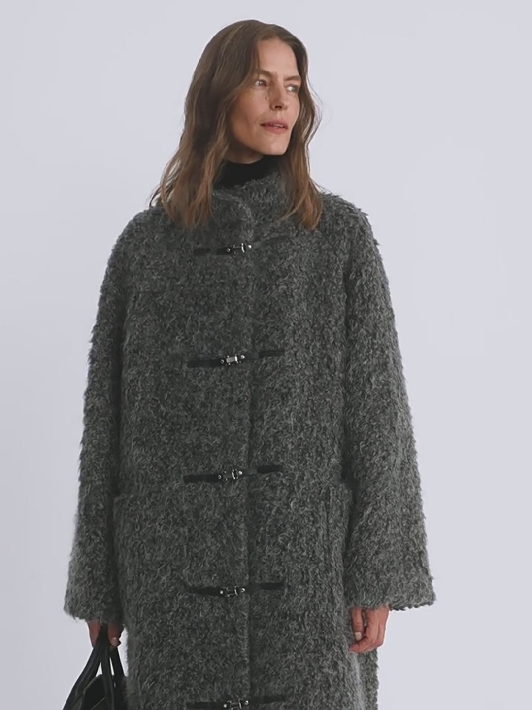 Cappotto lungo in pelliccia "Parisian Affair" da donna