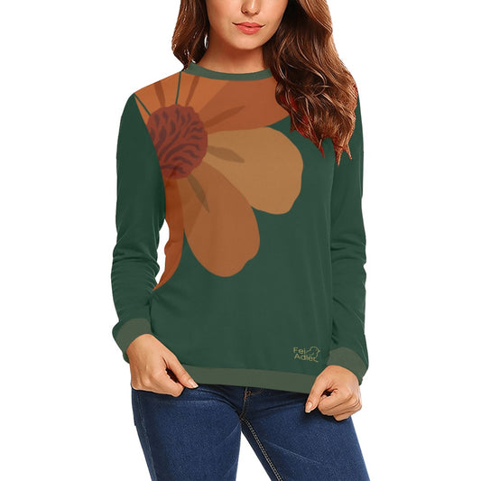 Women's All Over Print Sweatshirt (Model H18)