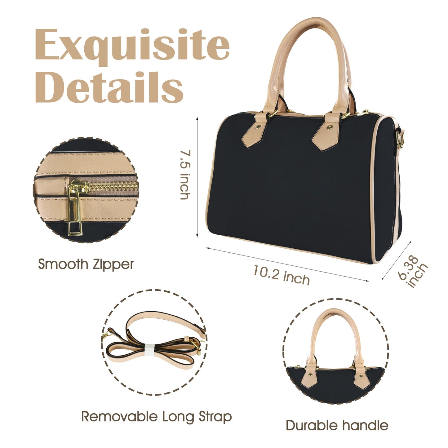 Custom Mini Travel Bag-Khaki Handle