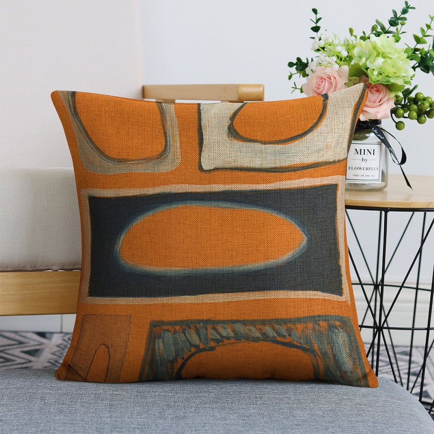 Design Custom Linen Pillow Case 18x18 Inch (Two-Side Printing) (Set of 4)