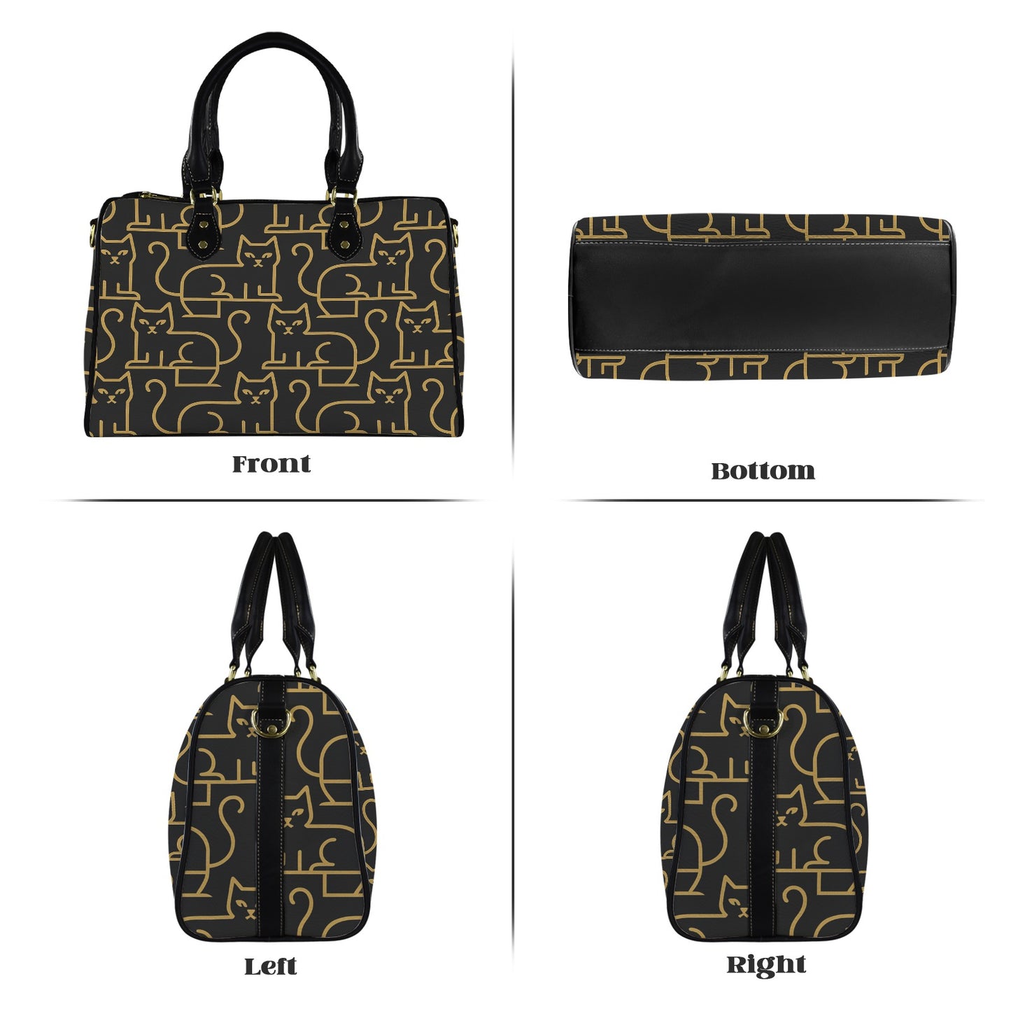 Custom Small Travel Bag-Black Handle