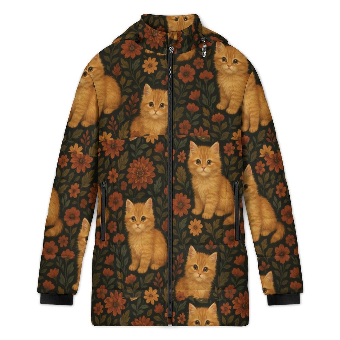Design Women's Hooded Puffer Coat
