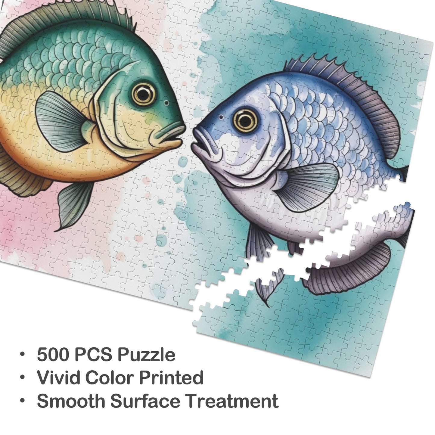 66 500-Piece Wooden Jigsaw Puzzles (Horizontal)