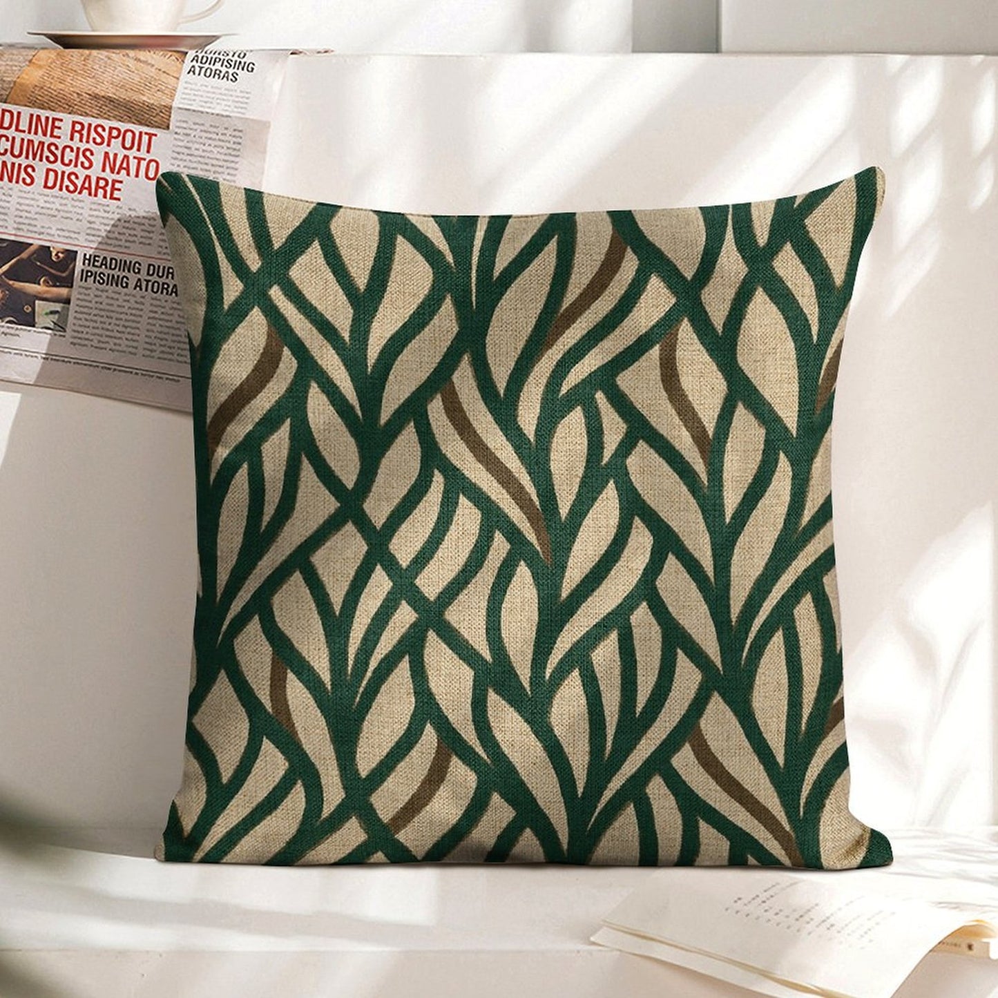 Design Custom Linen Pillow Case 18x18 Inch (One Side Printing) (Set of 4)