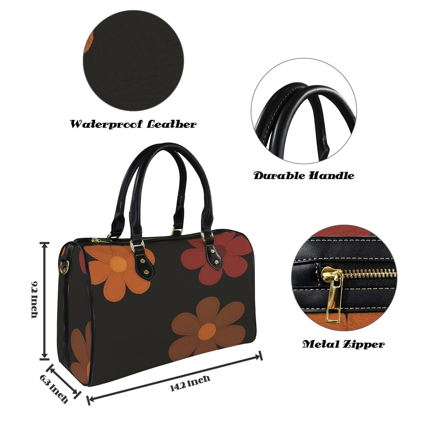 Custom Small Travel Bag-Black Handle
