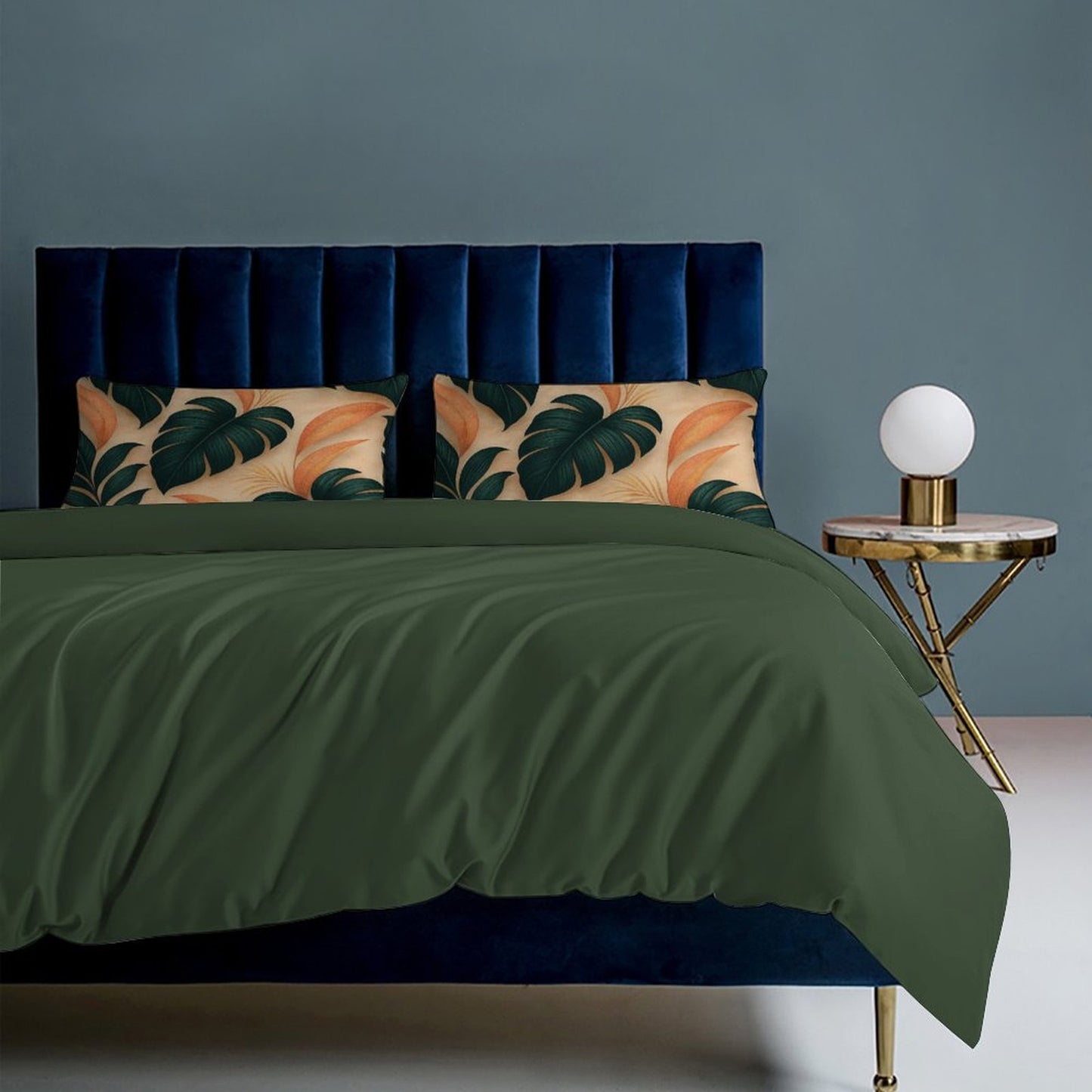 Design 3-Piece Bedding Set (1 Duvet Cover + 2 Pillow Shams) – 79"×90"