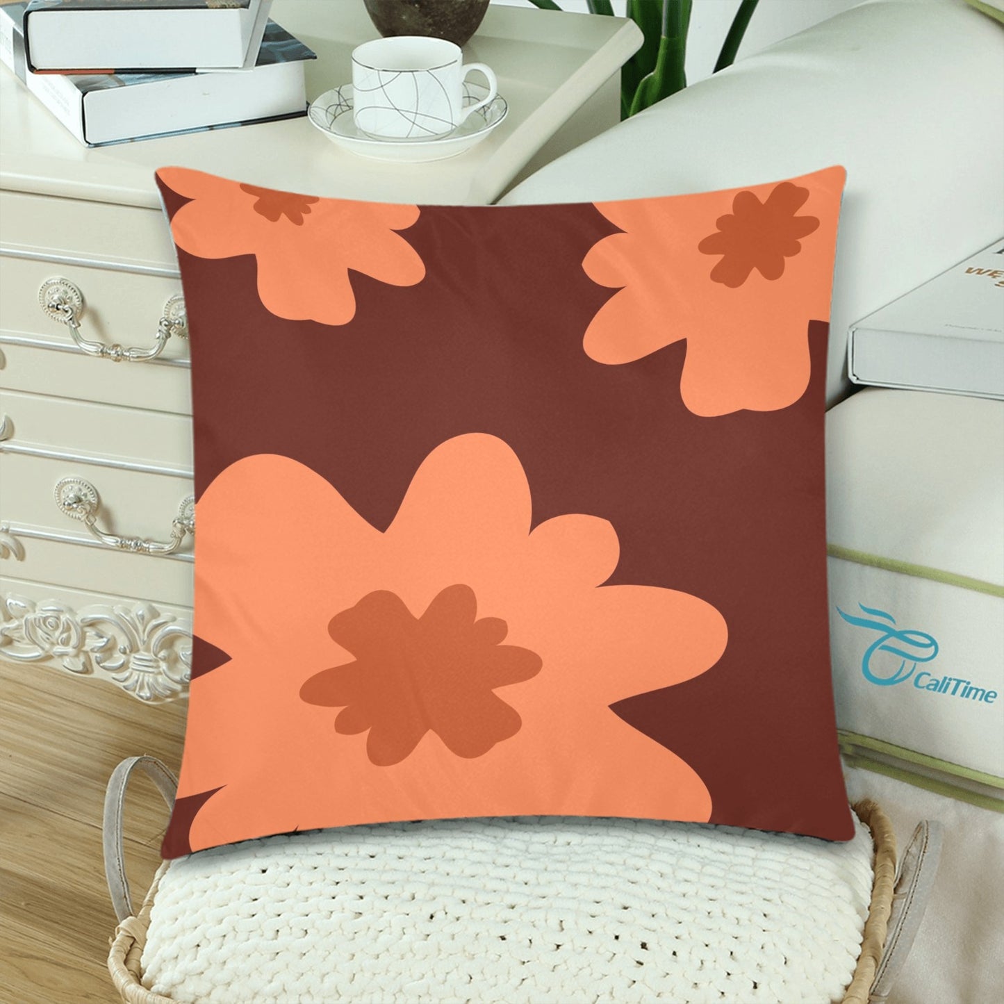 Throw Pillow Cover 18"x 18" (Twin Sides) (Set of 2)