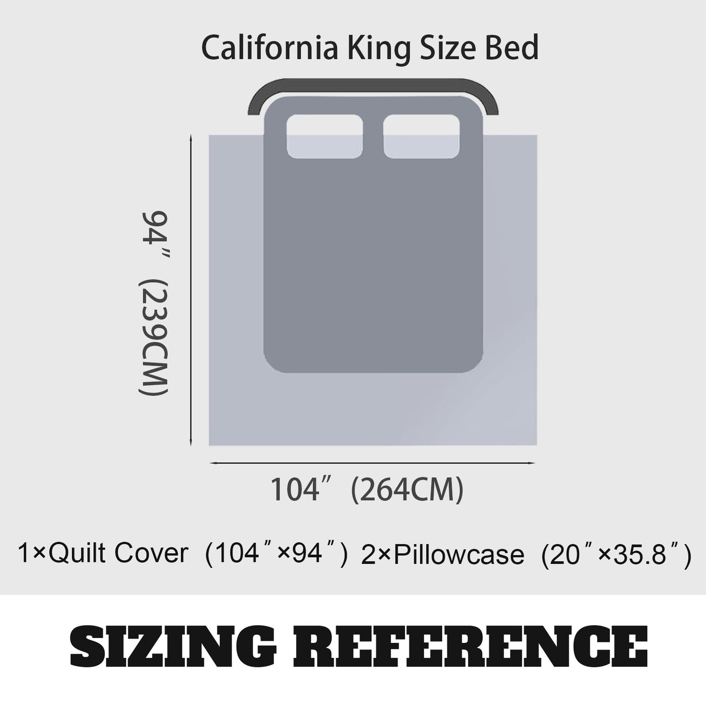 Custom 3-Piece Bedding Set (94" x 104")