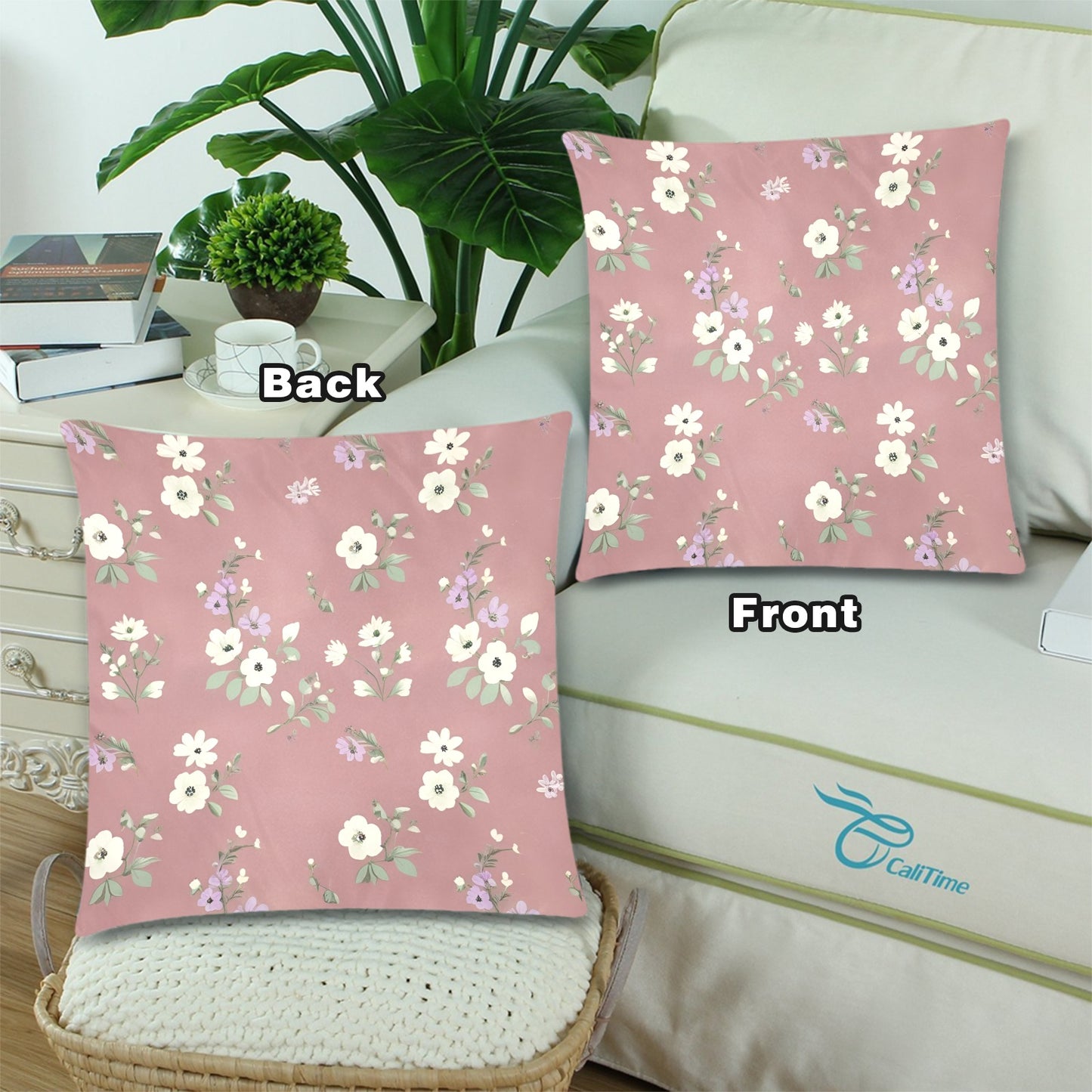 39 Throw Pillow Cover 18"x 18" (Twin Sides) (Set of 2)
