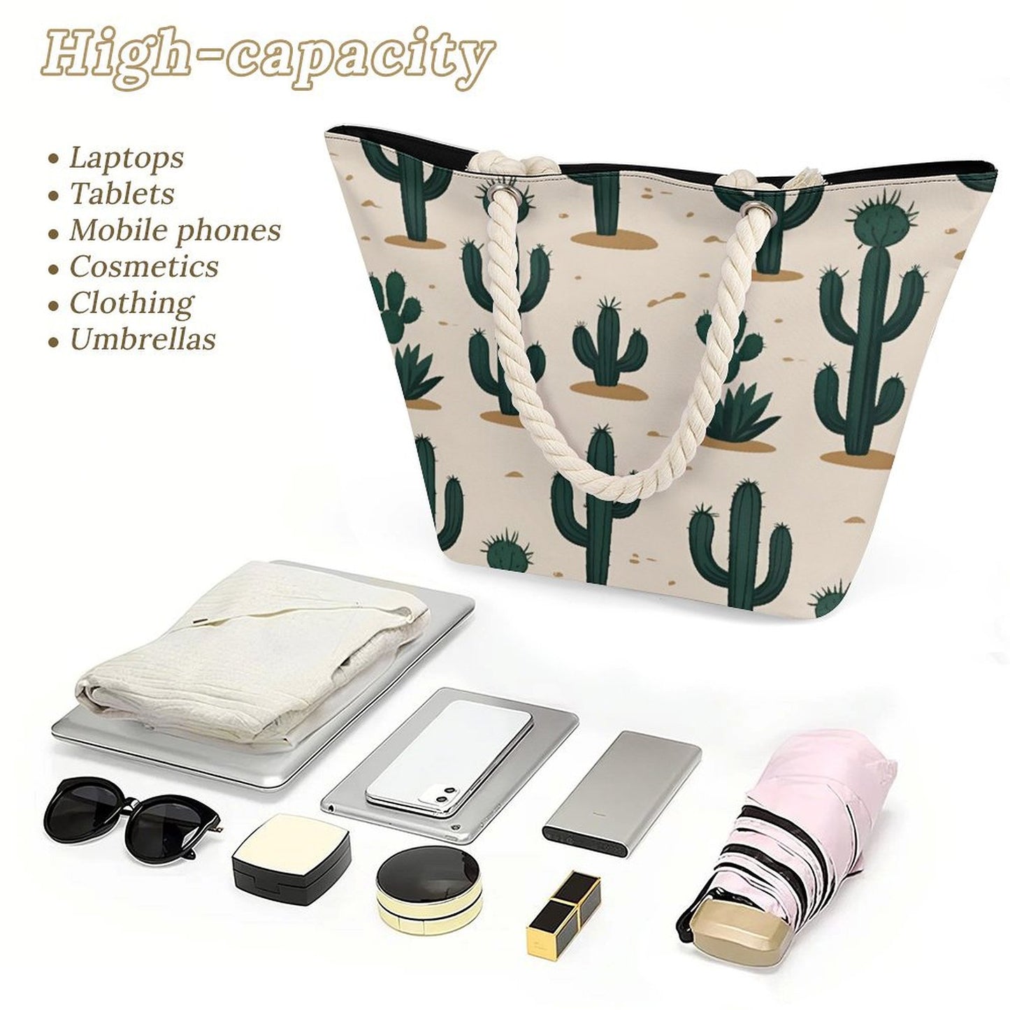 Design Hemp Rope Tote Bag