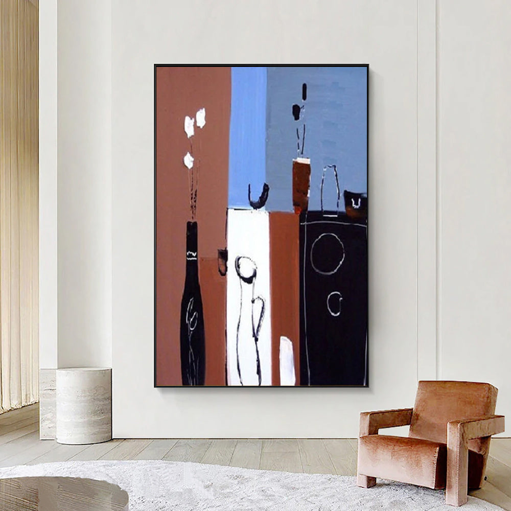 Dipinto a olio fatto a mano su tela