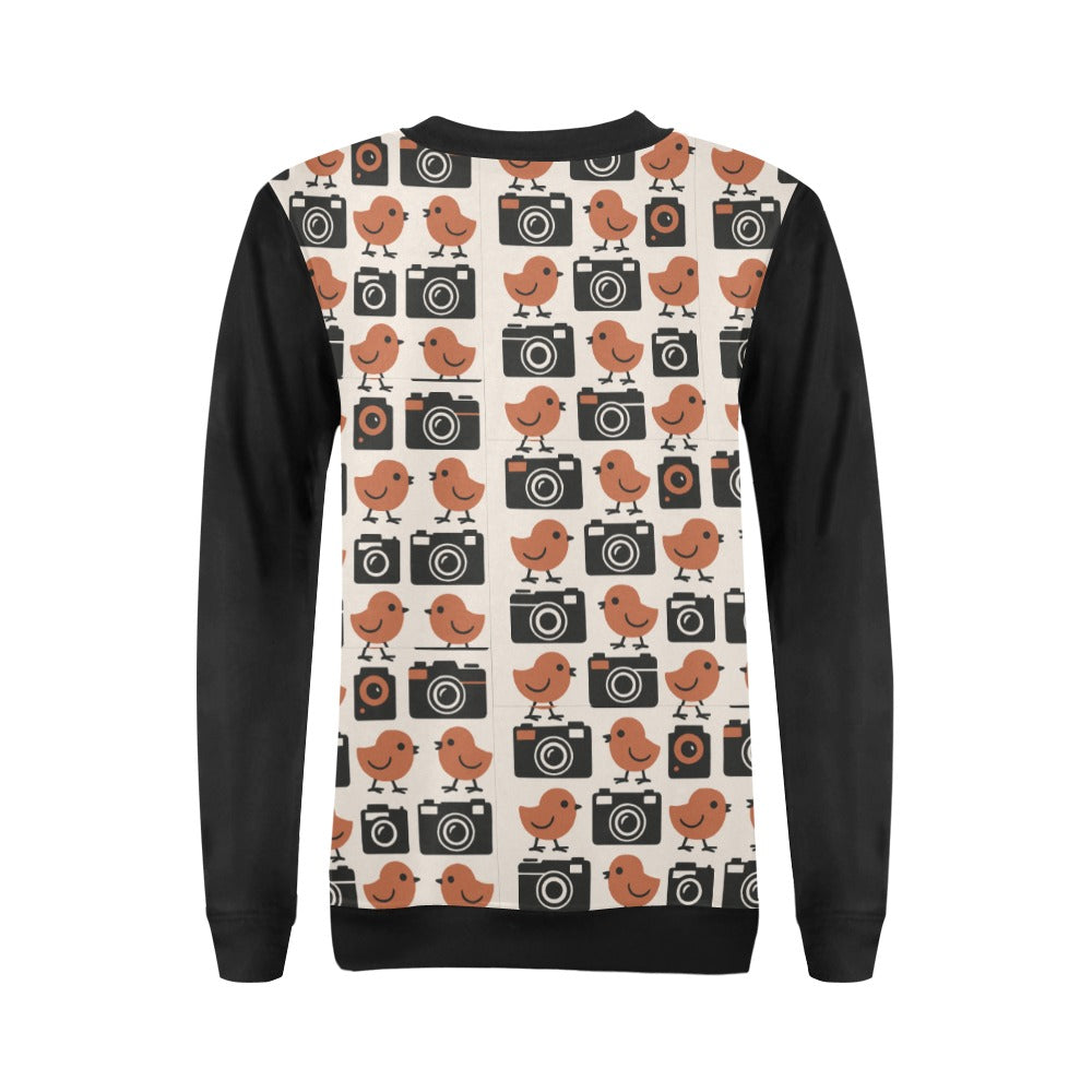 Women's All Over Print Sweatshirt (Model H18)