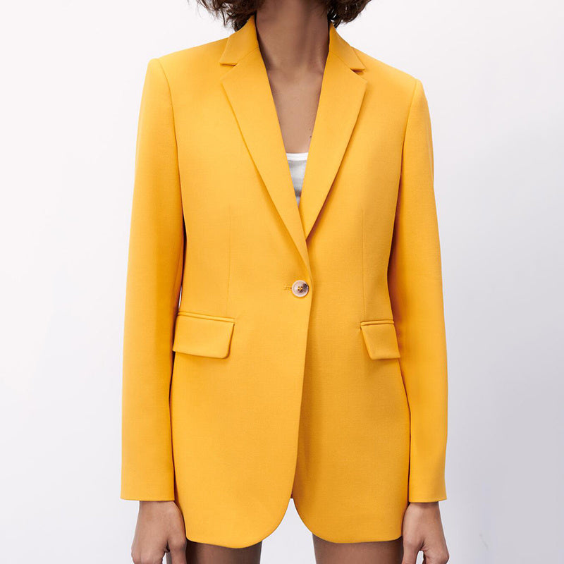 Blazer con tasche e bottoni sottili