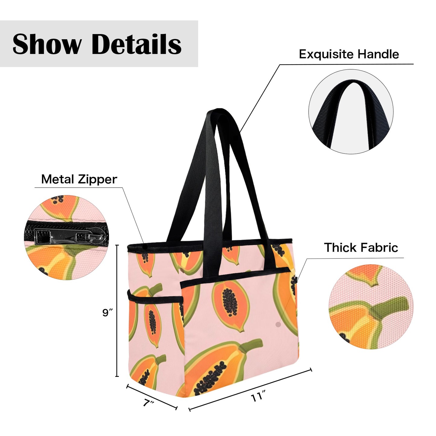 77 (2) Custom Beach Tote Bag-Large (Model 1738)