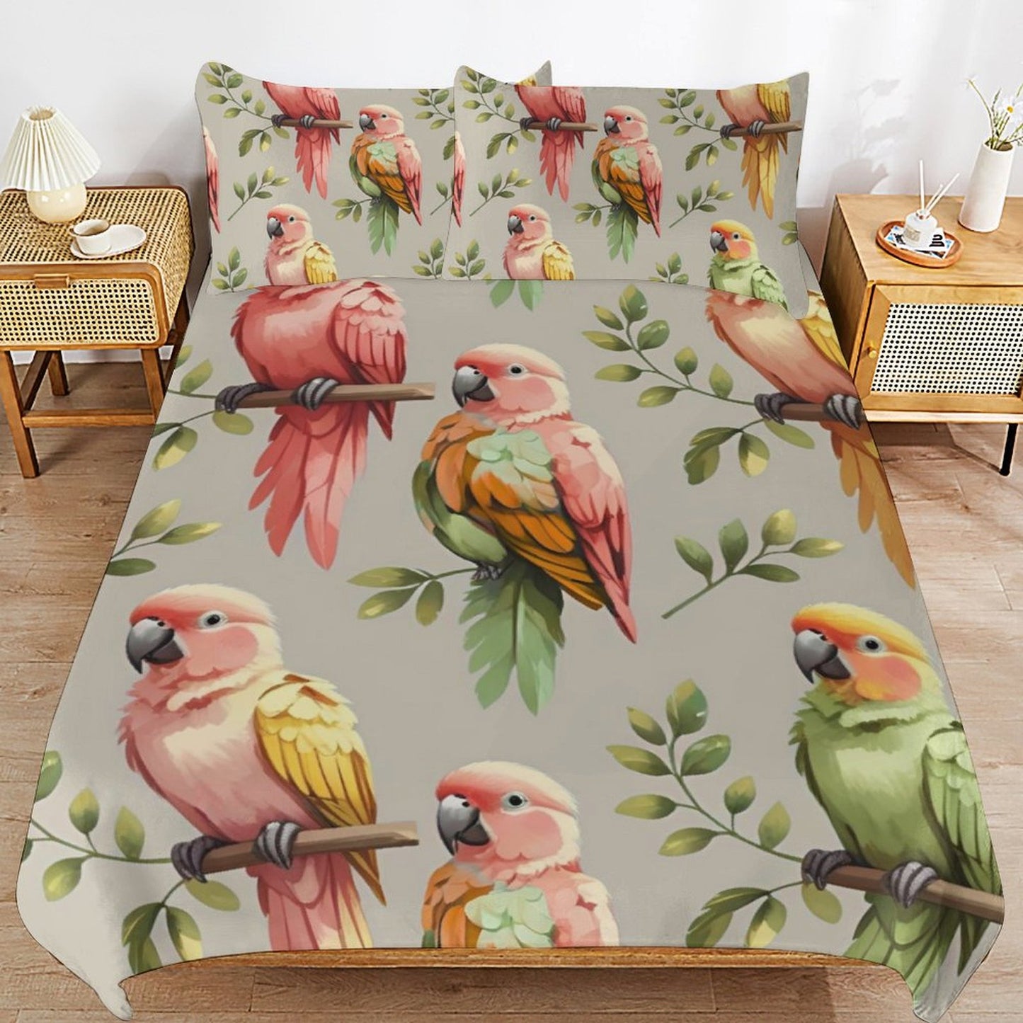 Design 3-Piece Bedding Set (1 Duvet Cover + 2 Pillow Shams) – 86"×70"
