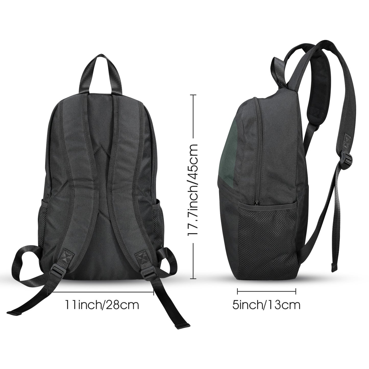 Casual Backpack(Upper Part Printing)(Model 1753)(Made in Queens)