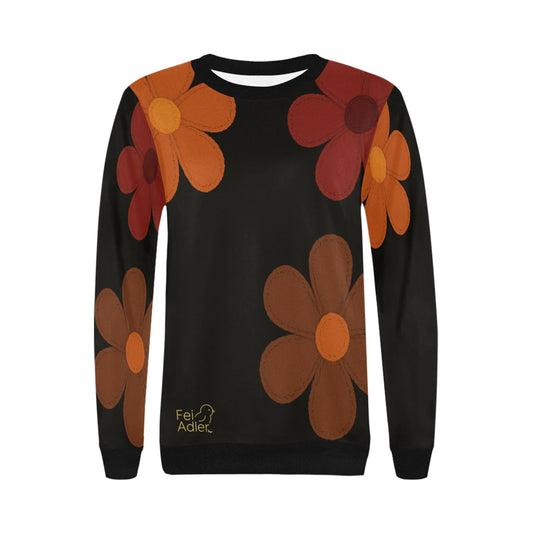 Women's Rib Cuff Crew Neck Sweatshirt (H34)