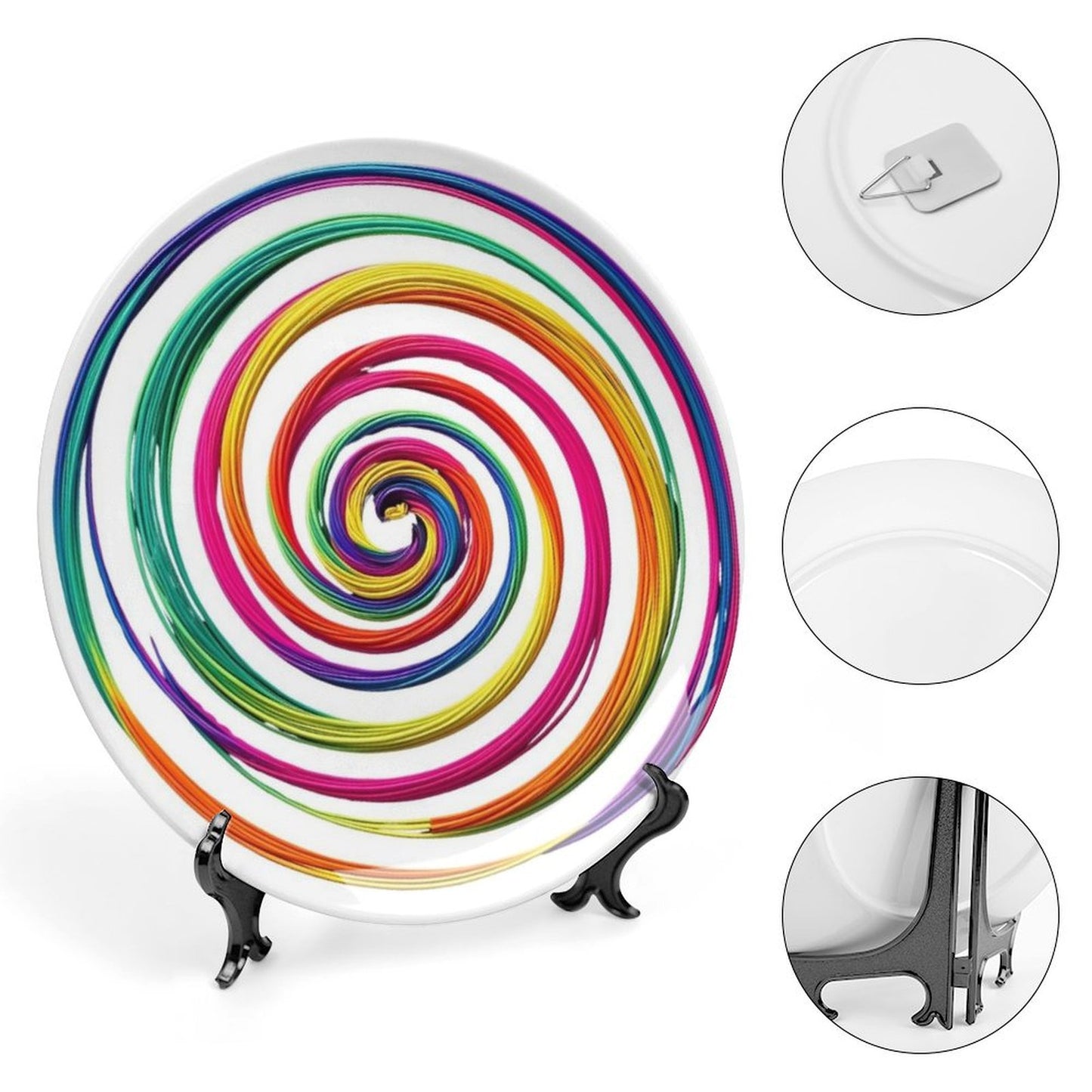 Piatto decorativo in porcellana Bone China