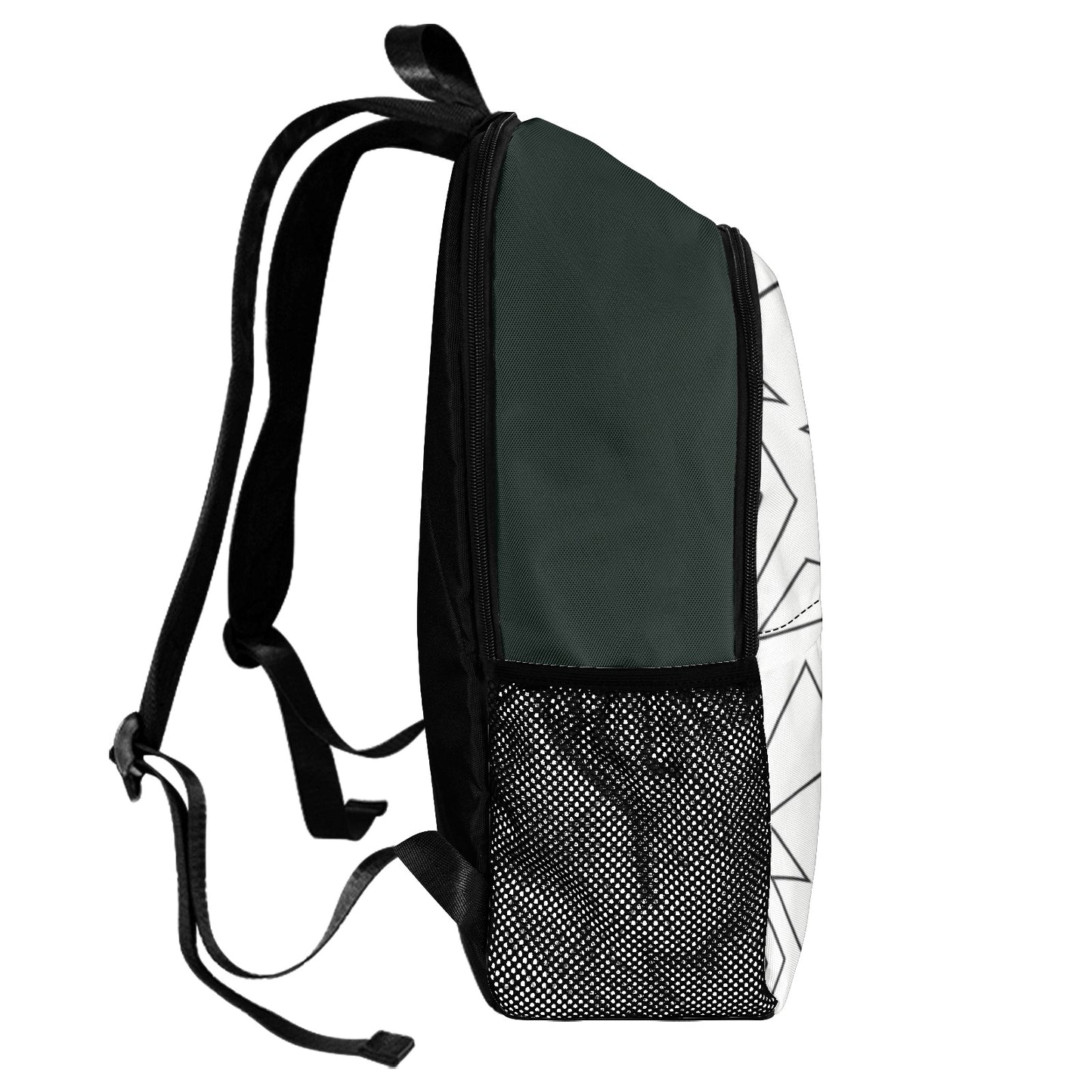 Unisex Casual Backpack with Side Mesh Pockets (Model 1659)