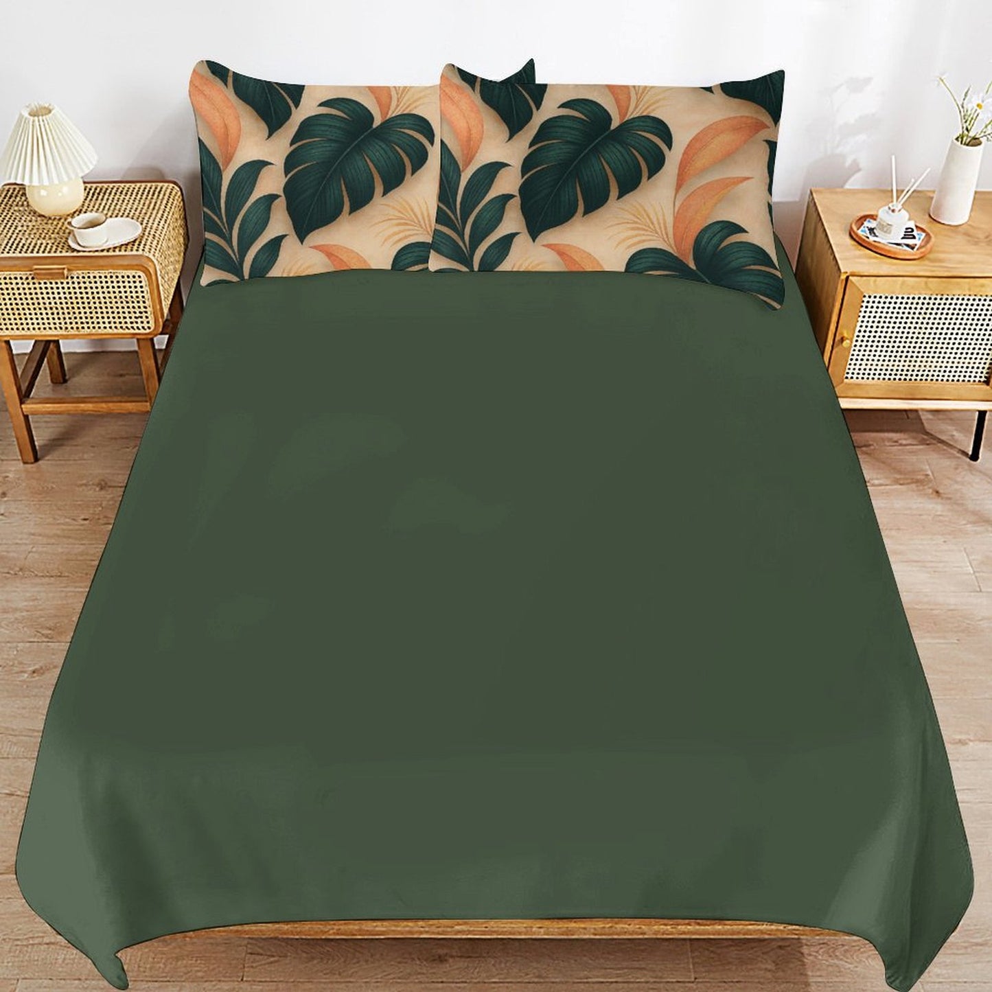 Design 3-Piece Bedding Set (1 Duvet Cover + 2 Pillow Shams) – 79"×90"