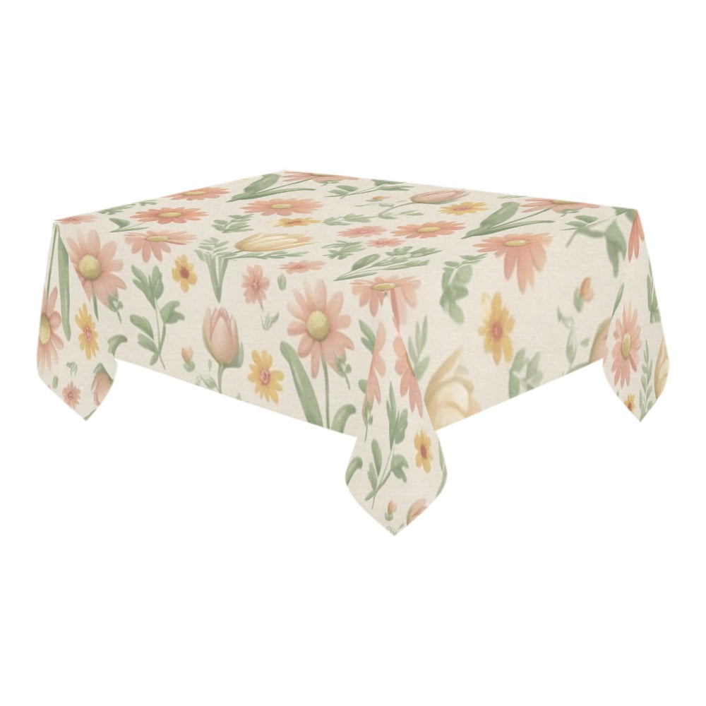47 (4) Cotton Linen Tablecloth 90"x60"