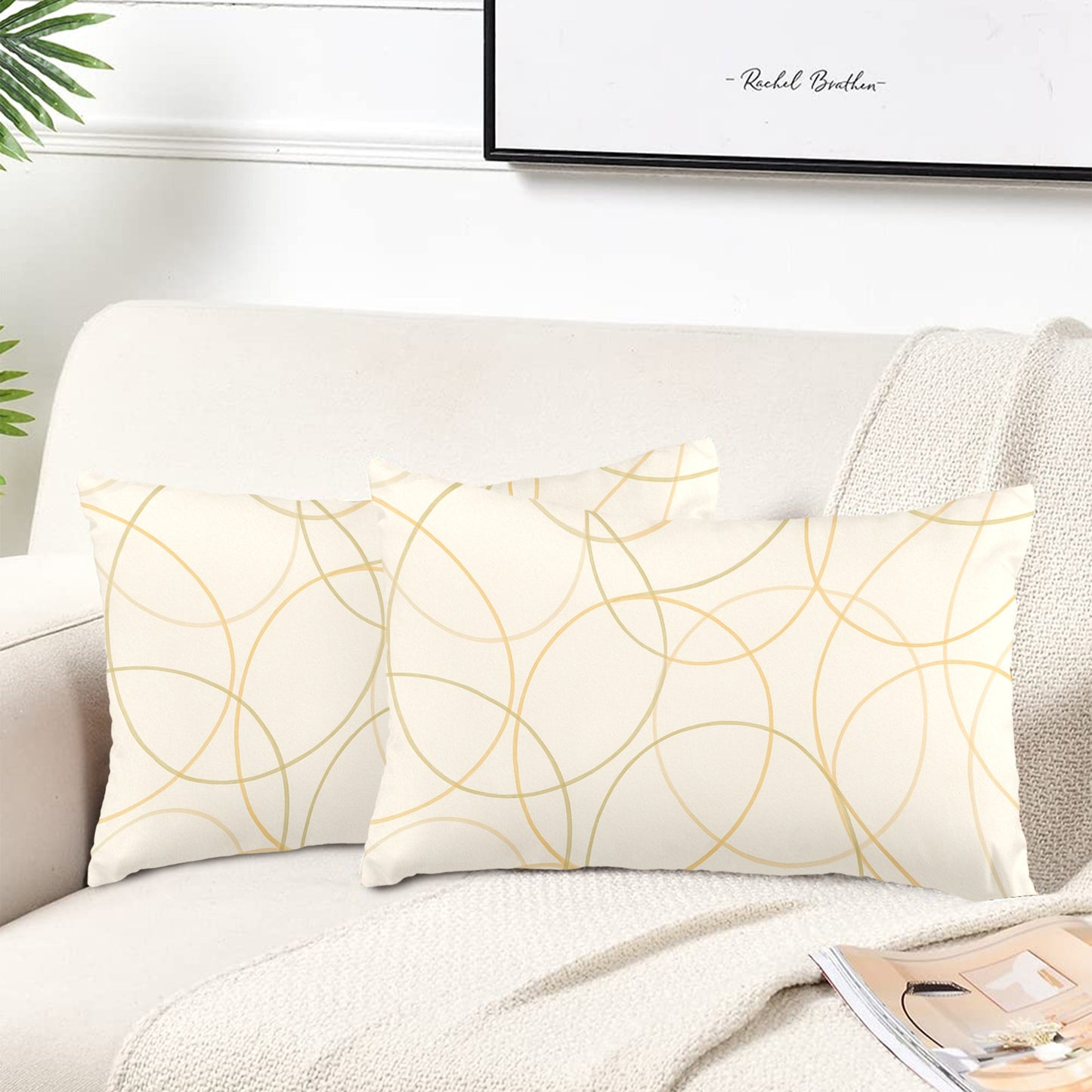 Peach Skin Pillowcase 20"x12" (One Side Printing)(2 Pack)
