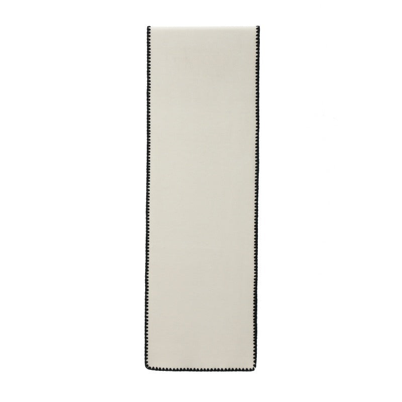 Sciarpa casual in tinta unita, double-face