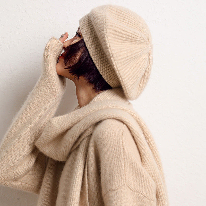 Berretto in maglia di cashmere