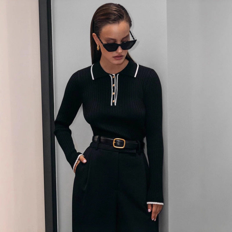 Camicia stile francese slim fit a righe