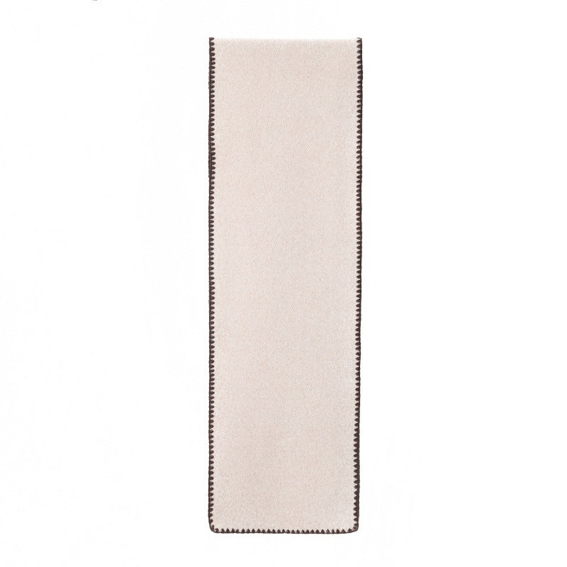 Sciarpa casual in tinta unita, double-face