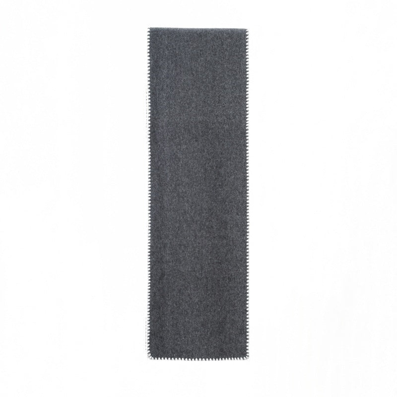 Sciarpa casual in tinta unita, double-face