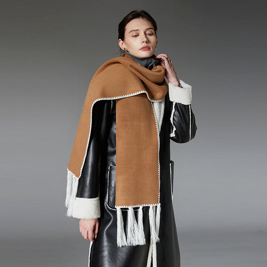 Sciarpa in fibra di poliestere double-face