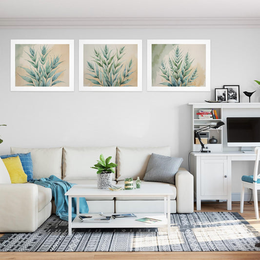 Trittico Artistico, stampa su tela "Raffinata Armonia"