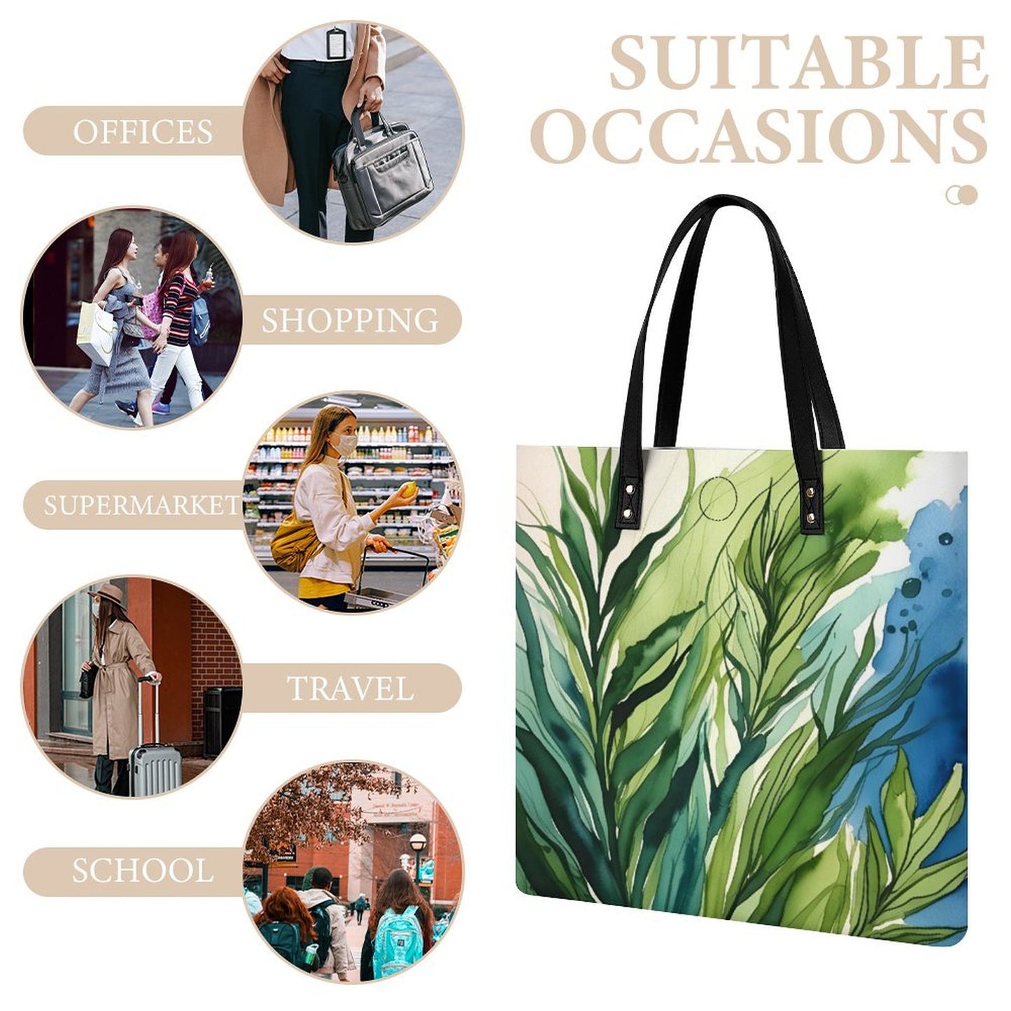 Design Custom PU Leather Handbag