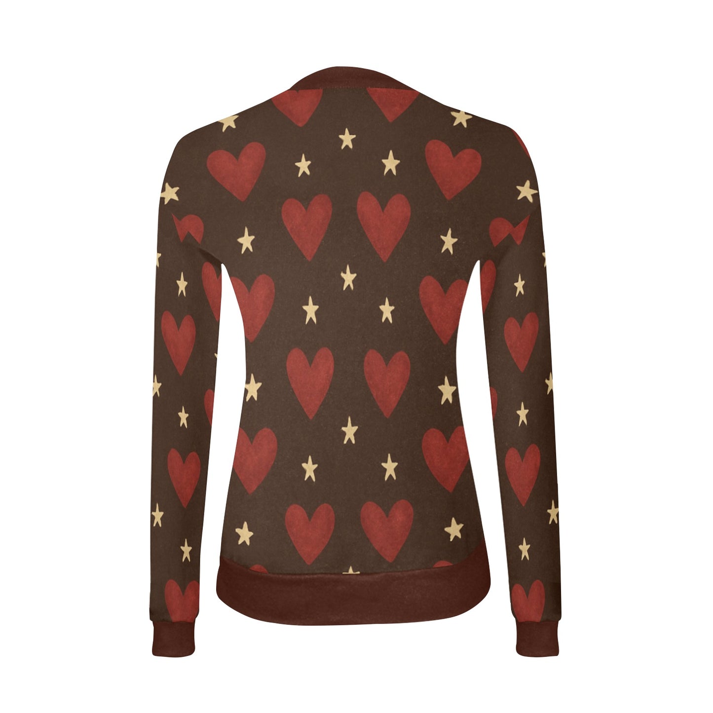 Women's All Over Print V-Neck Sweater(ModelH48)