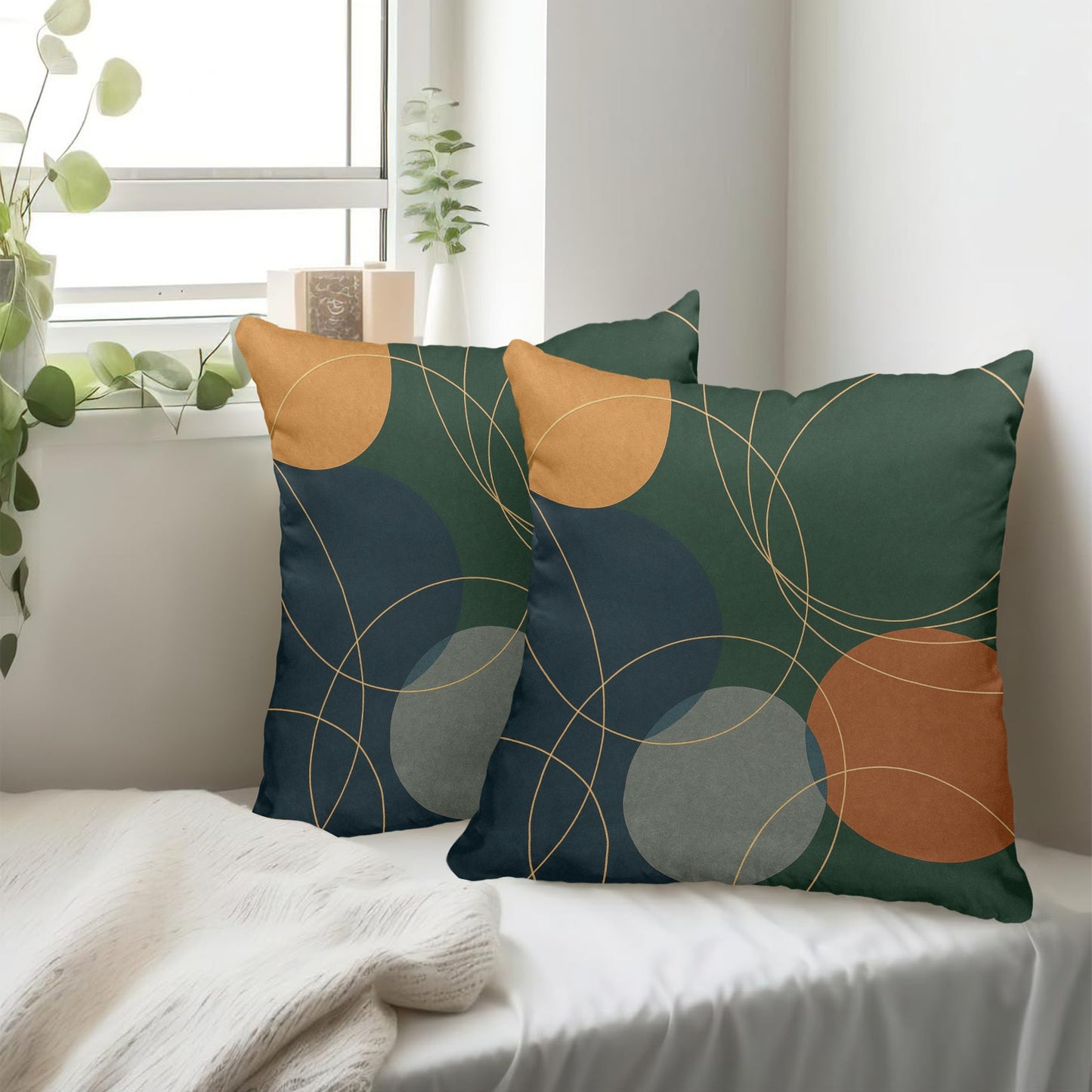 Peach Skin Pillowcase 20"x20" (One Side Printing)(2 Pack)