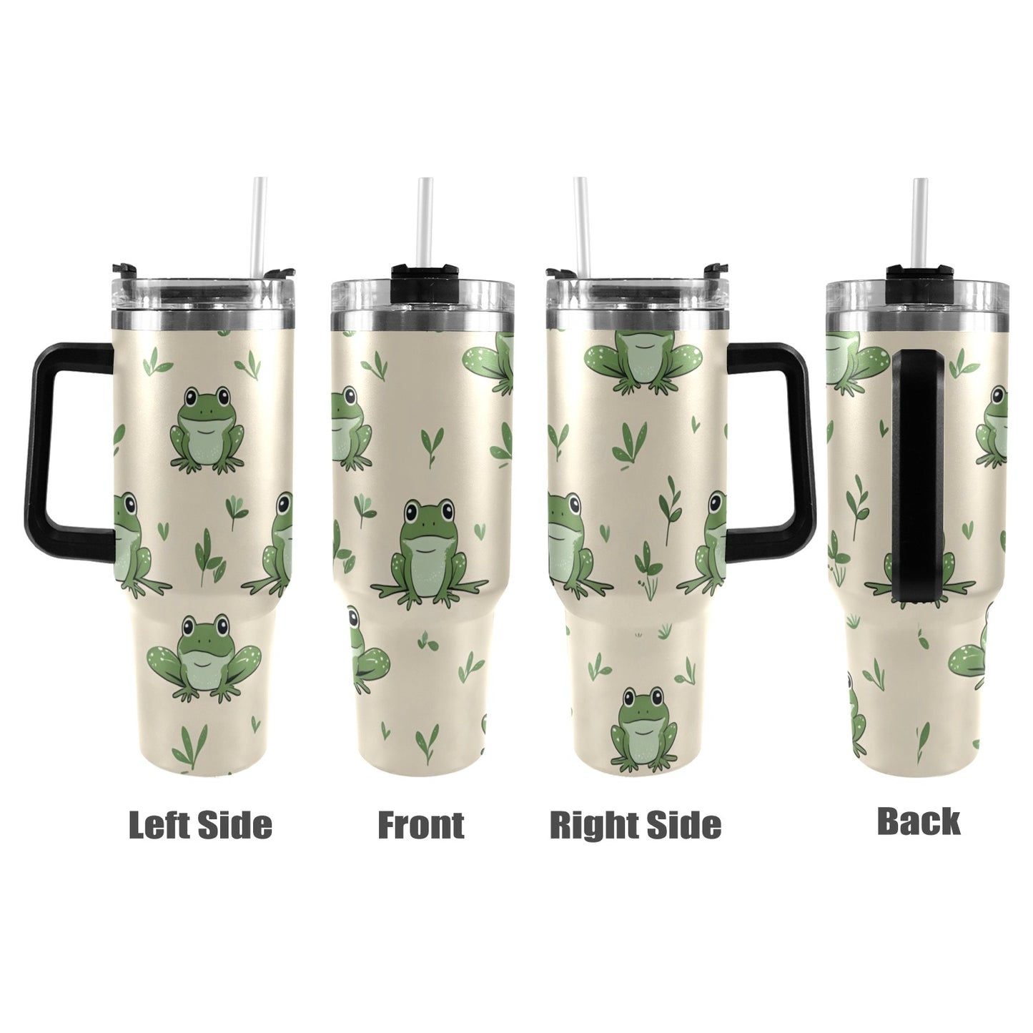 Bicchiere da 40 once con manico nero