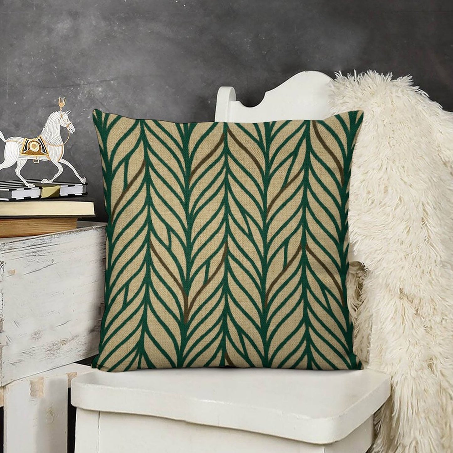 Design Custom Linen Pillow Case 18x18 Inch (One Side Printing) (Set of 4)