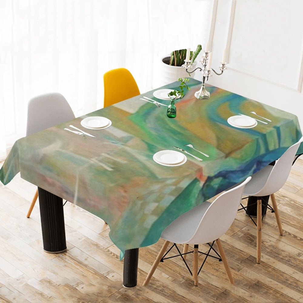 Cotton Linen Tablecloth 120" x 60"