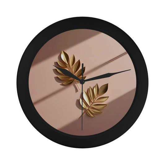 128 (2) Black Plastic Wall Clock