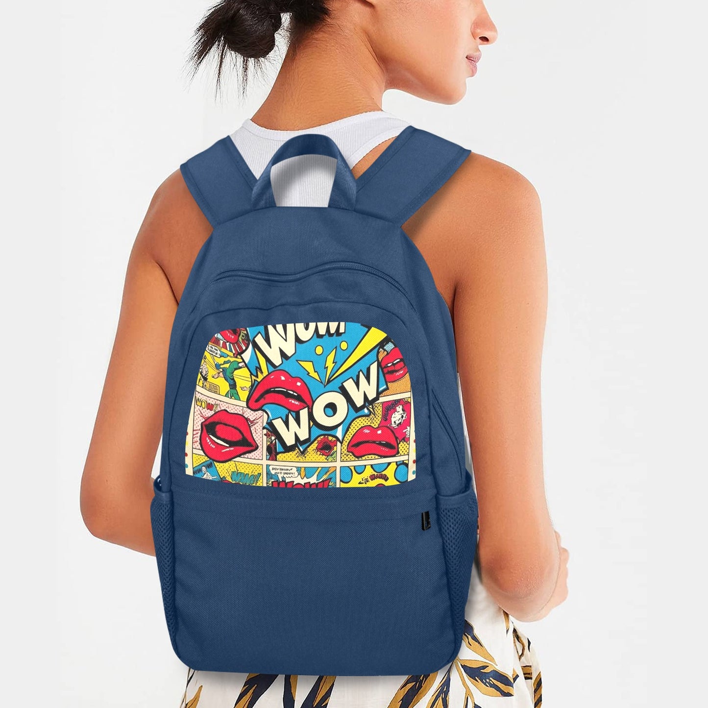 85 Casual Backpack(Upper Part Printing)(Model 1753)(Made in Queens)