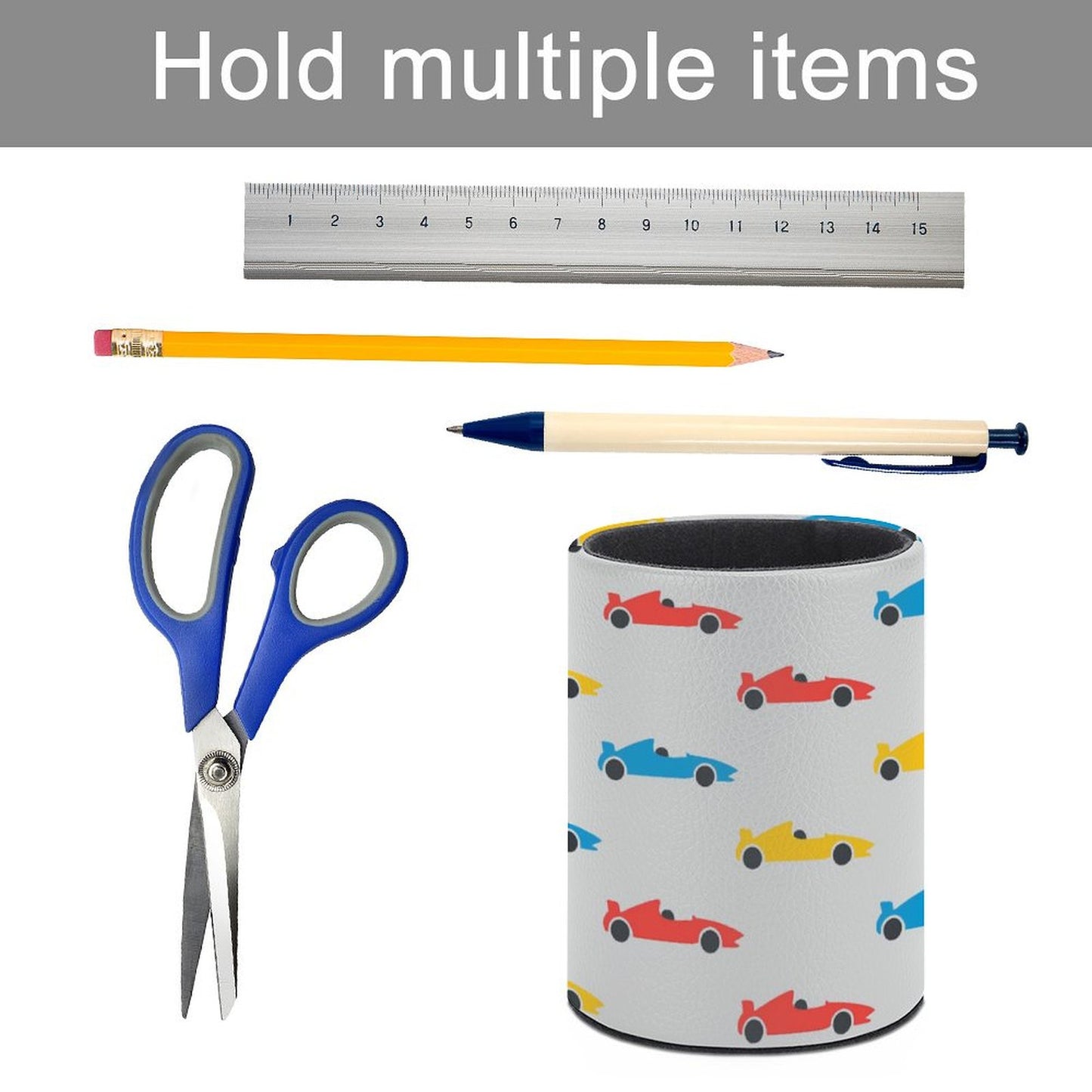 Portapenne rotondo di design Motori