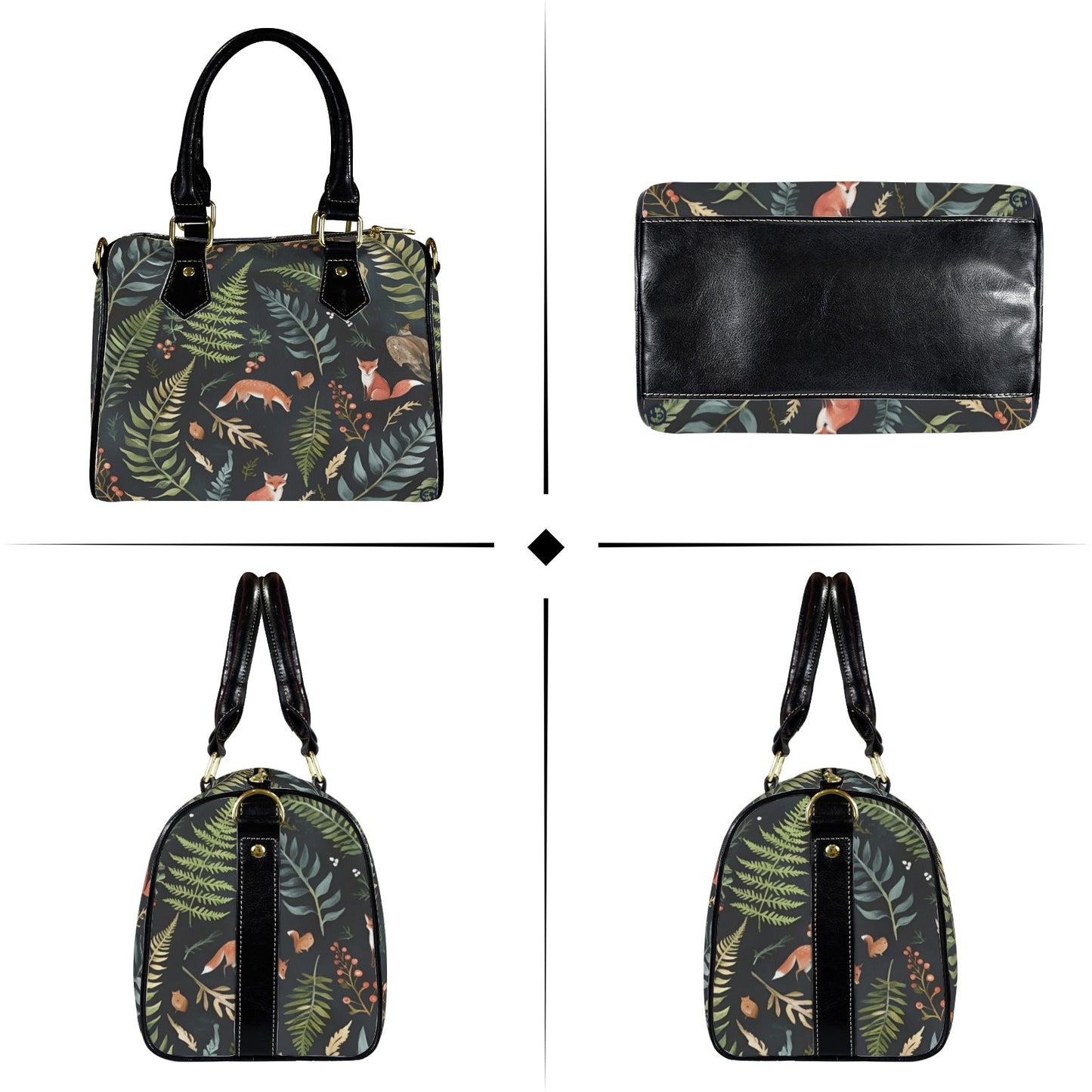 75 (2) Custom Canvas Handbag-Black Handle (Model 1746)