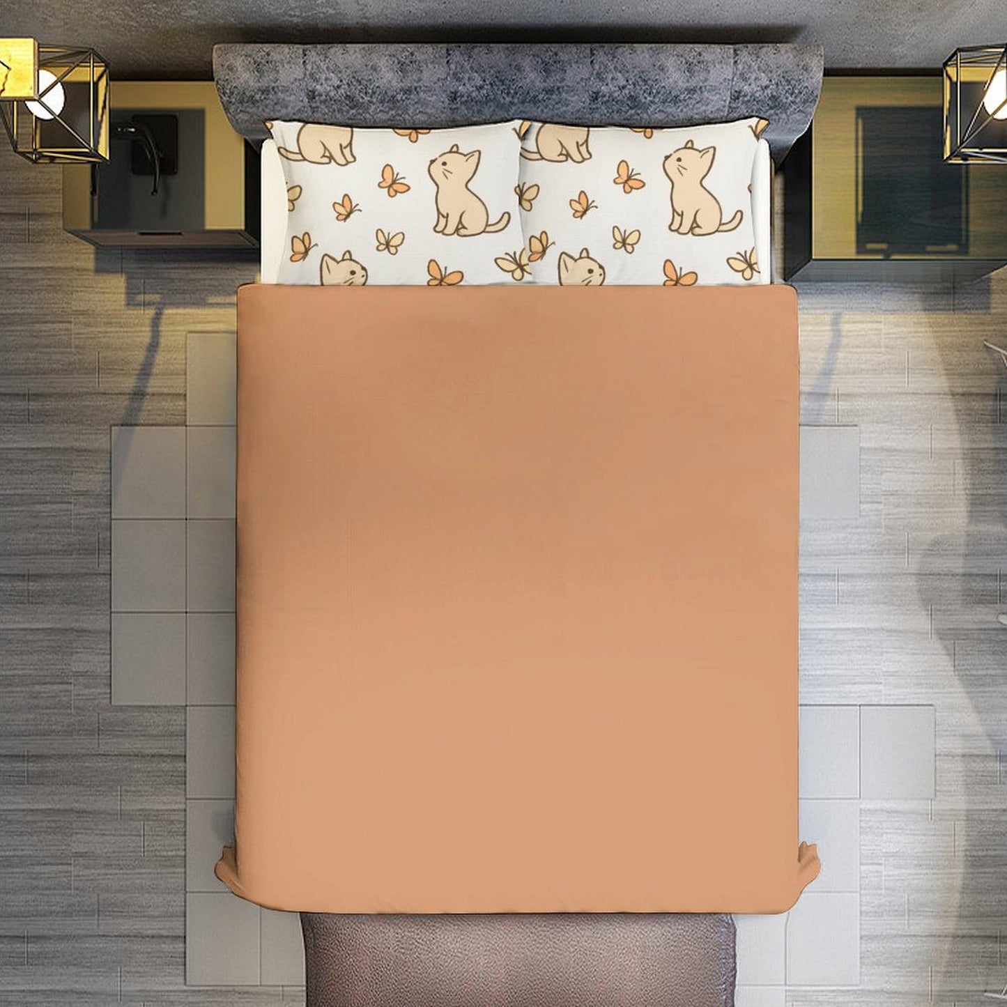 Design 3-Piece Bedding Set (1 Duvet Cover + 2 Pillow Shams) – 86"×70"
