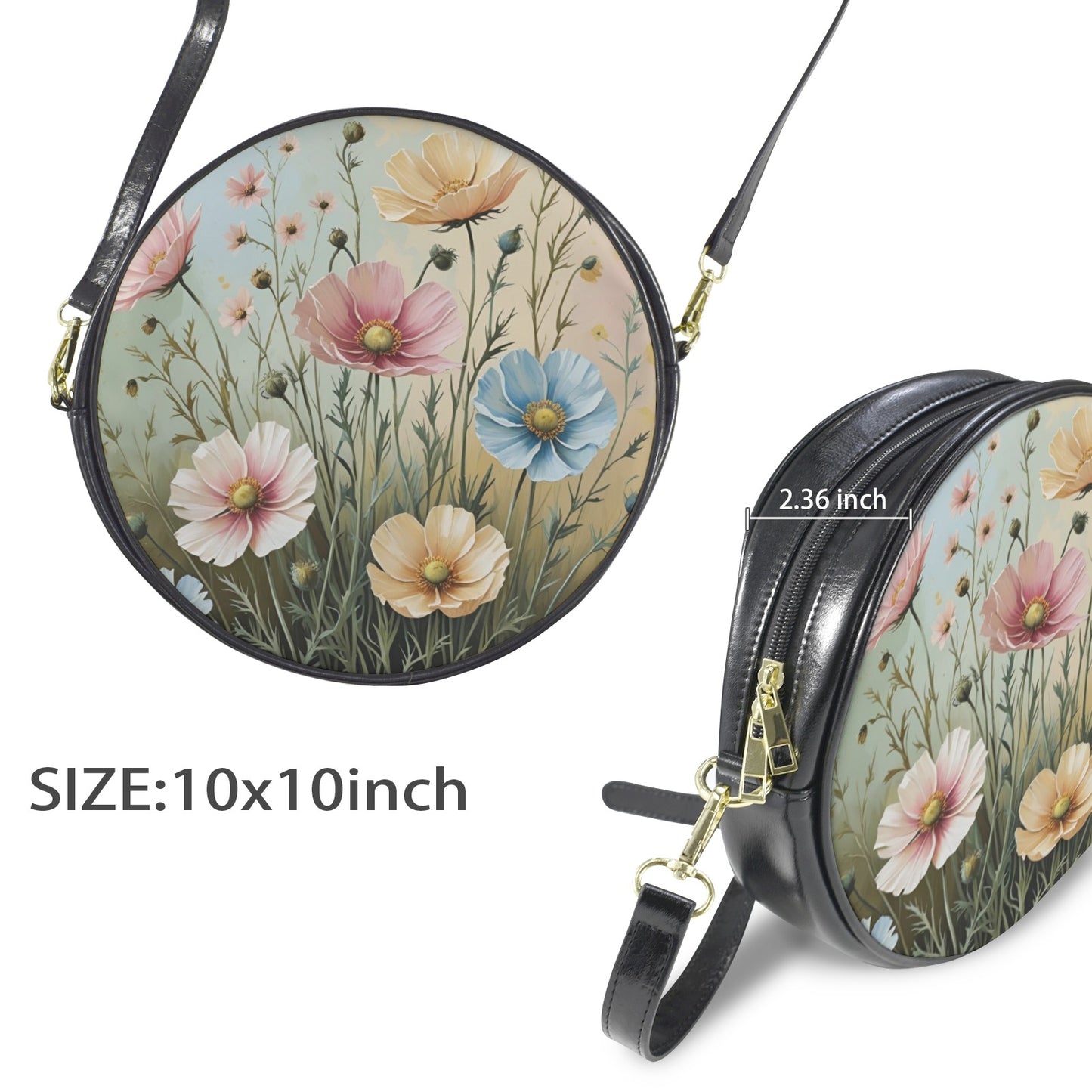 160 Round Messenger Bag-Large(Model 1647)