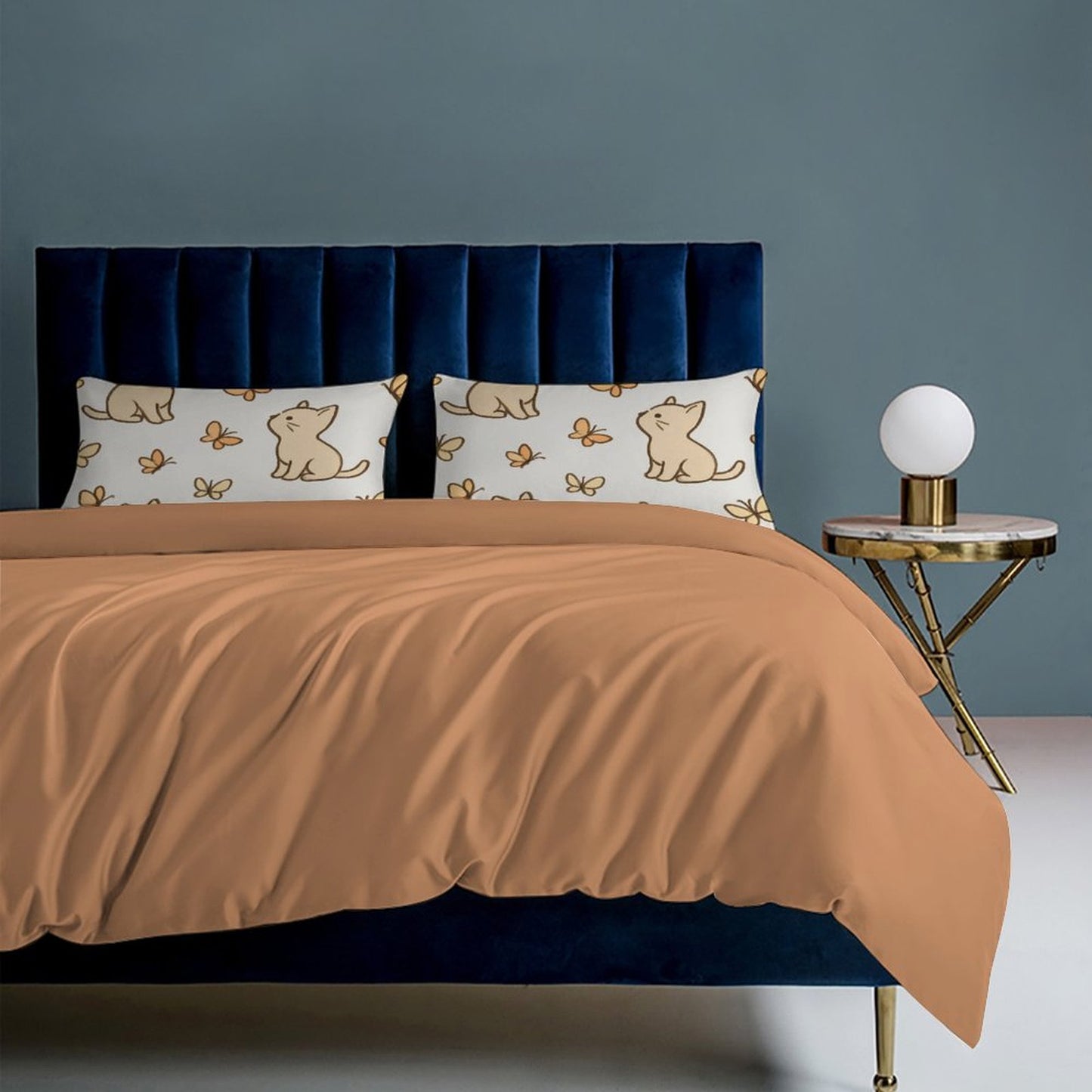 Design 3-Piece Bedding Set (1 Duvet Cover + 2 Pillow Shams) – 86"×70"