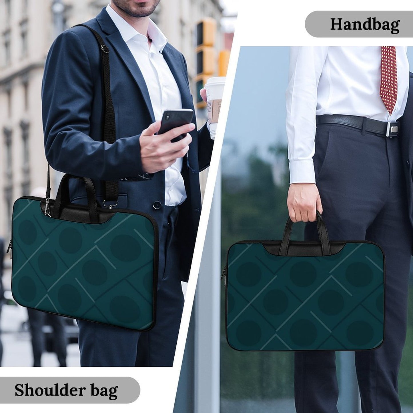 Borsa per laptop in pelle PU di design